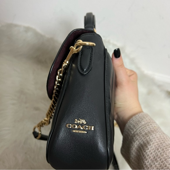 Coach Marlie Turnlock Quilted Top Handle Crossbody - Picture 15 of 16